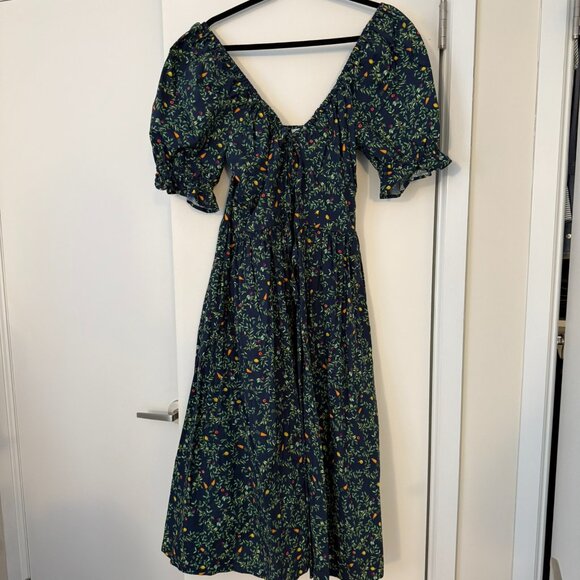 Hill House Ophelia Dress Midnight Garden Print - Picture 2 of 3